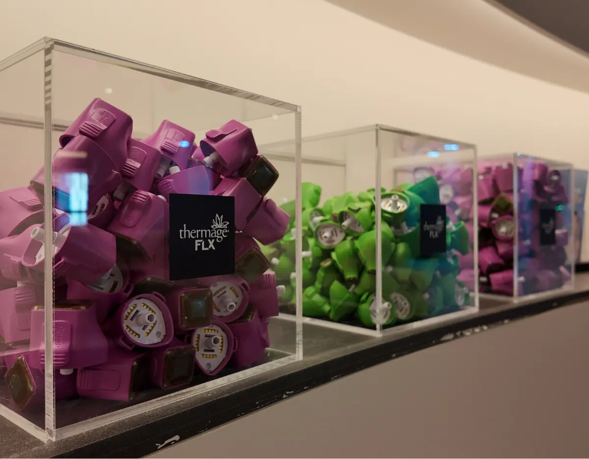 Lijin Clinic Myeongdong — english speaking clinic interior — Sealed genuine Thermage FLX tips